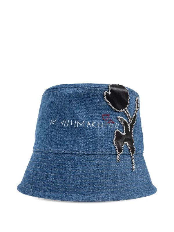 Marni バケットハット | ブルー | FARFETCH JP
