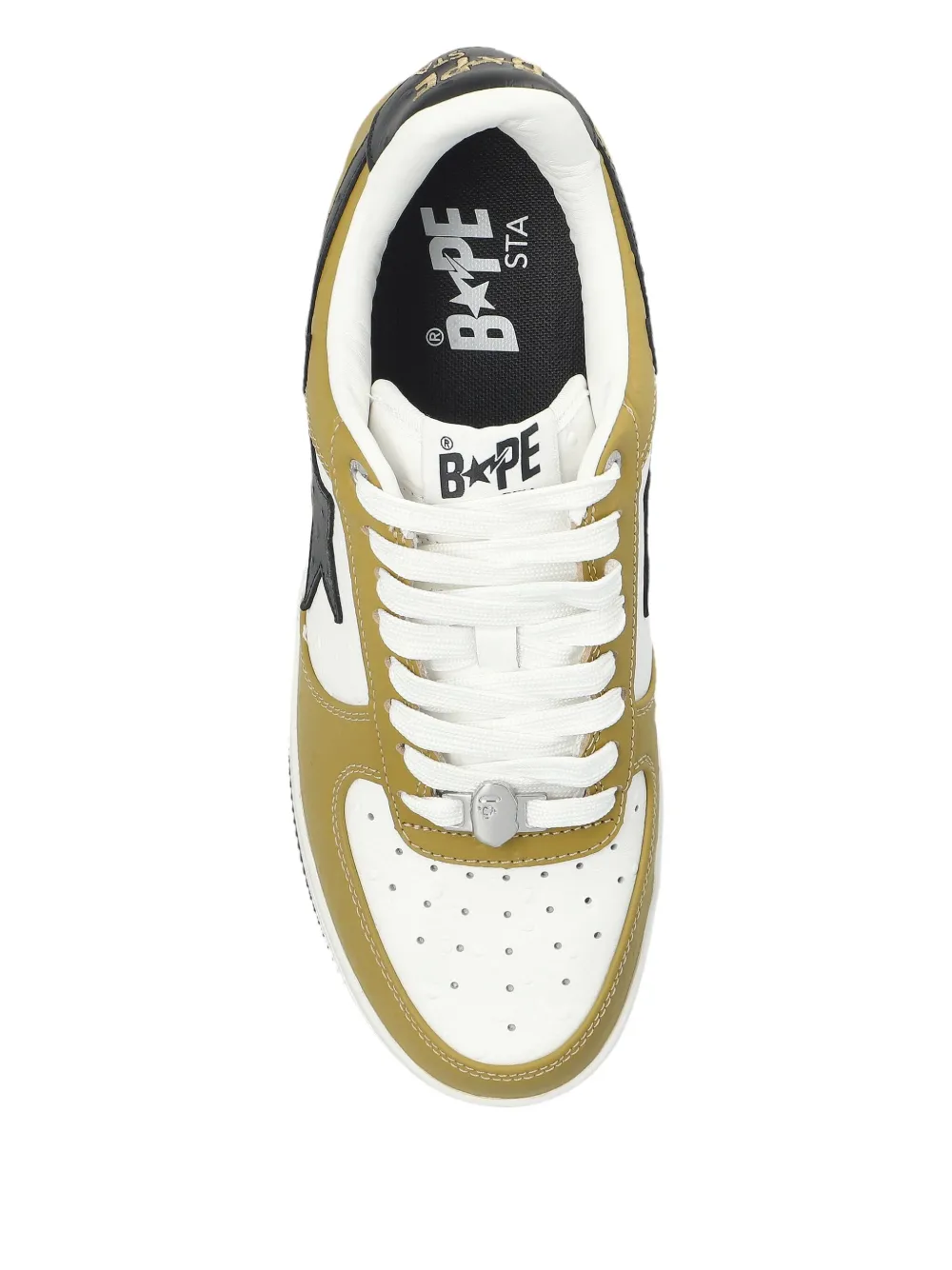 A Bathing Ape Star-patch Sneakers In Brown