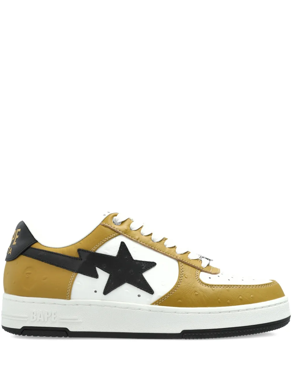 A Bathing Ape Star-patch Sneakers In Brown