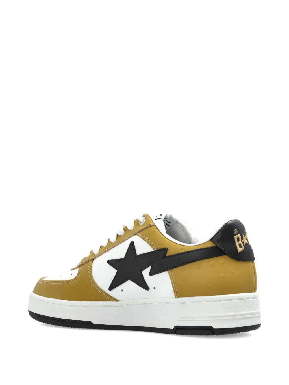 A Bathing Ape Star-patch Sneakers In Brown