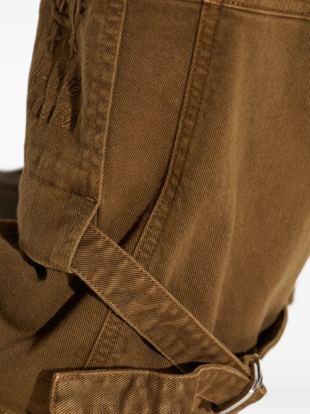 Off-White Canvas broek Bruin