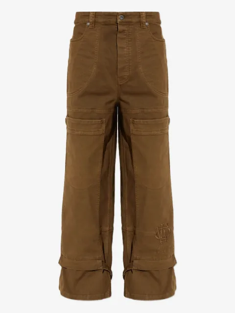 Off-White pantalones estilo carpintero de lona