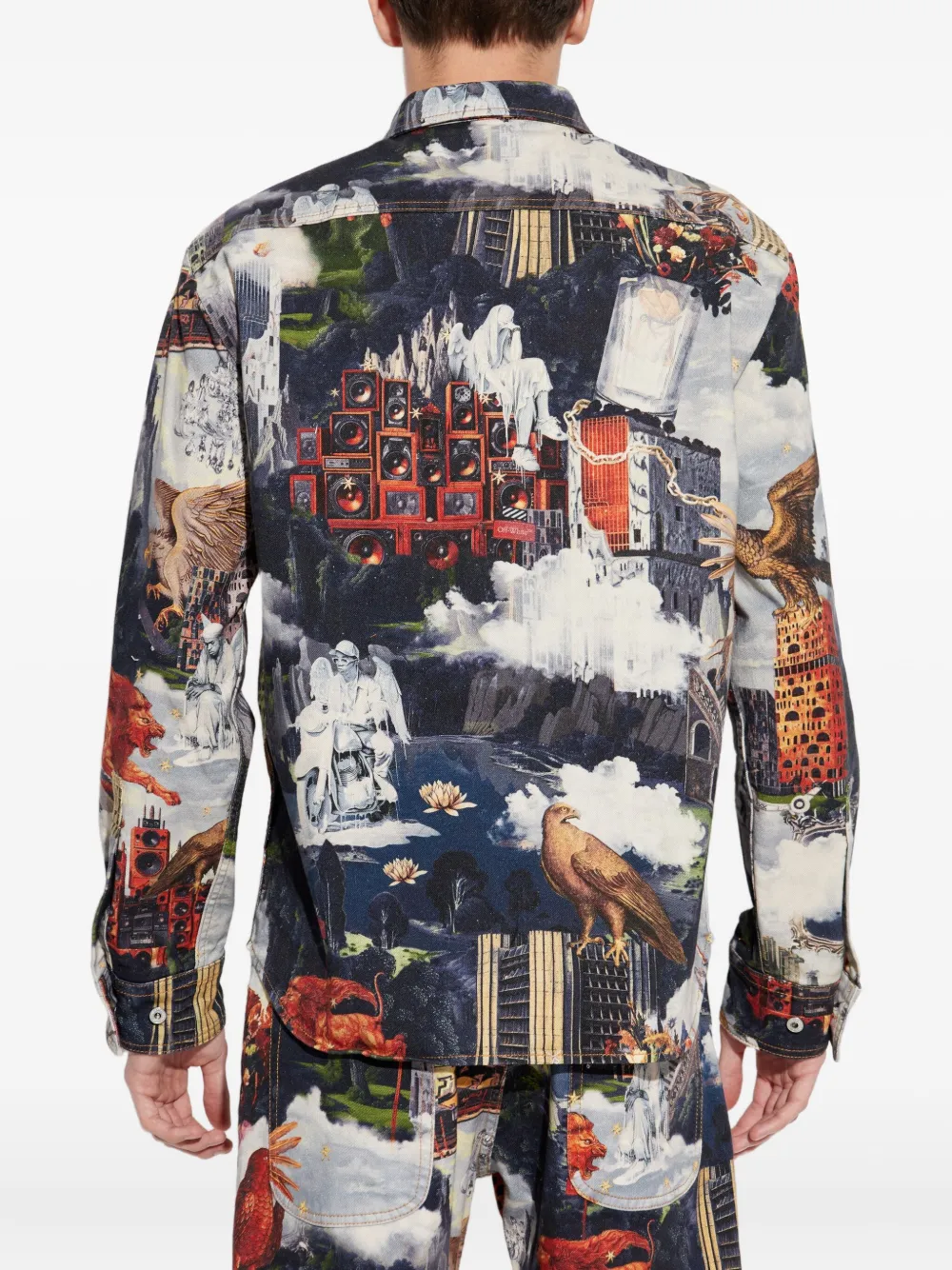 Off-White Overhemd met print Blauw