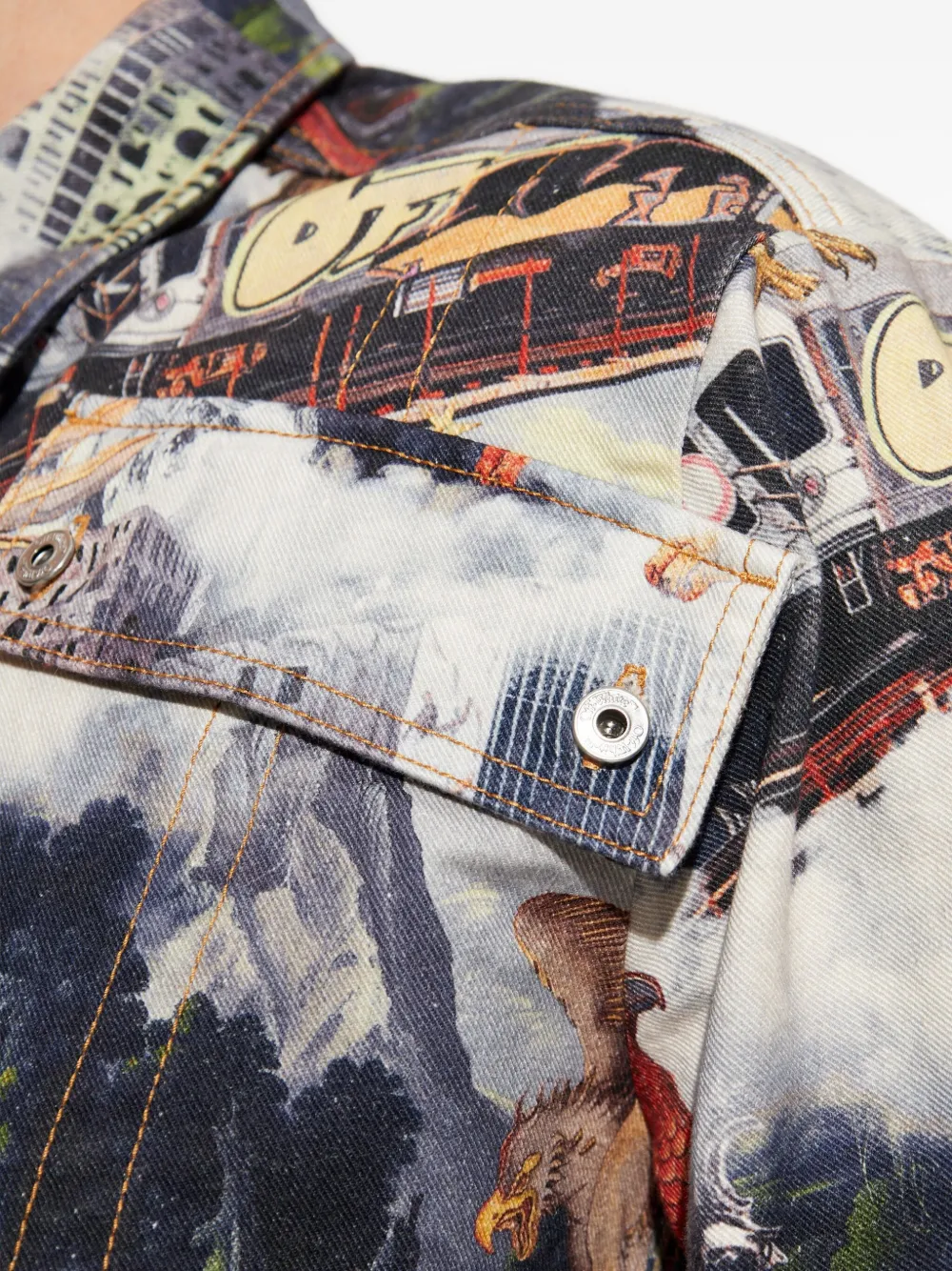 Off-White Overhemd met print Blauw