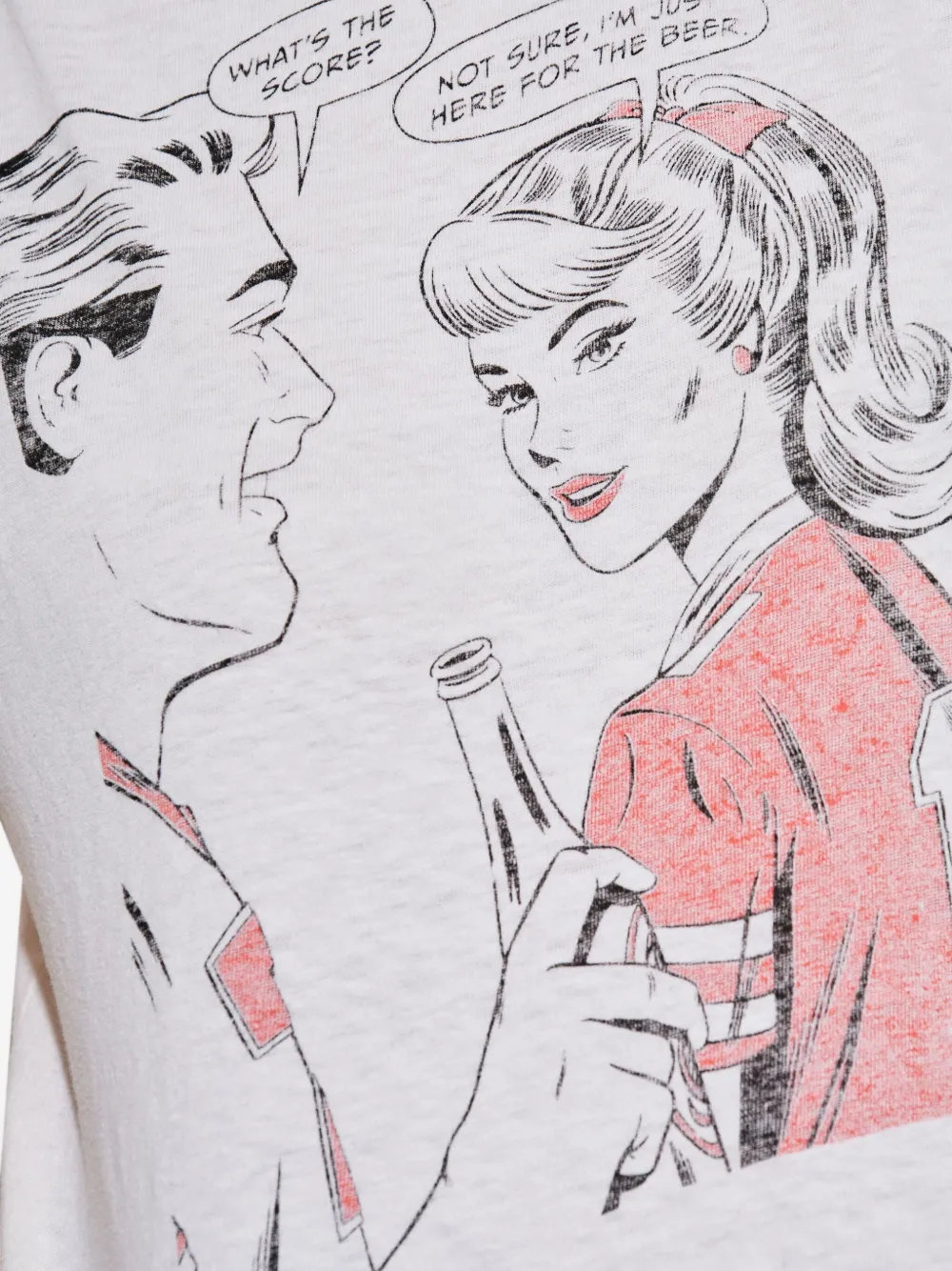 RE DONE T-shirt met print Wit