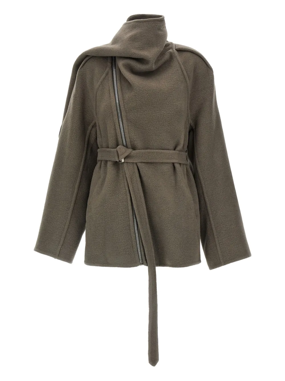 Rick Owens Scarf Flight coat - Groen