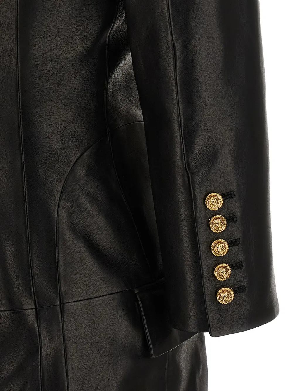 Balmain Tailored Double-breasted Blazer Style Dress In Black