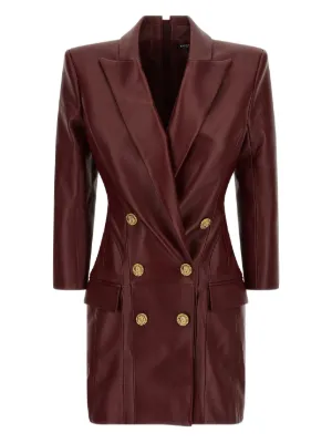 BALMAIN アイボリー ツイード ダブルブレスト ワンピース BALMAIN アイボリー ツイード ダブルブレスト ワンピース BALMAIN