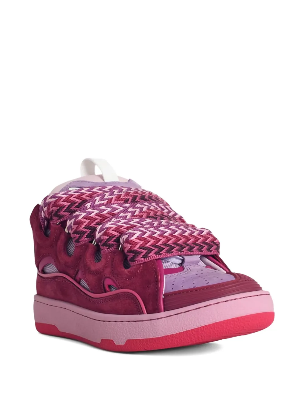 Lanvin Curb leather sneakers - Roze