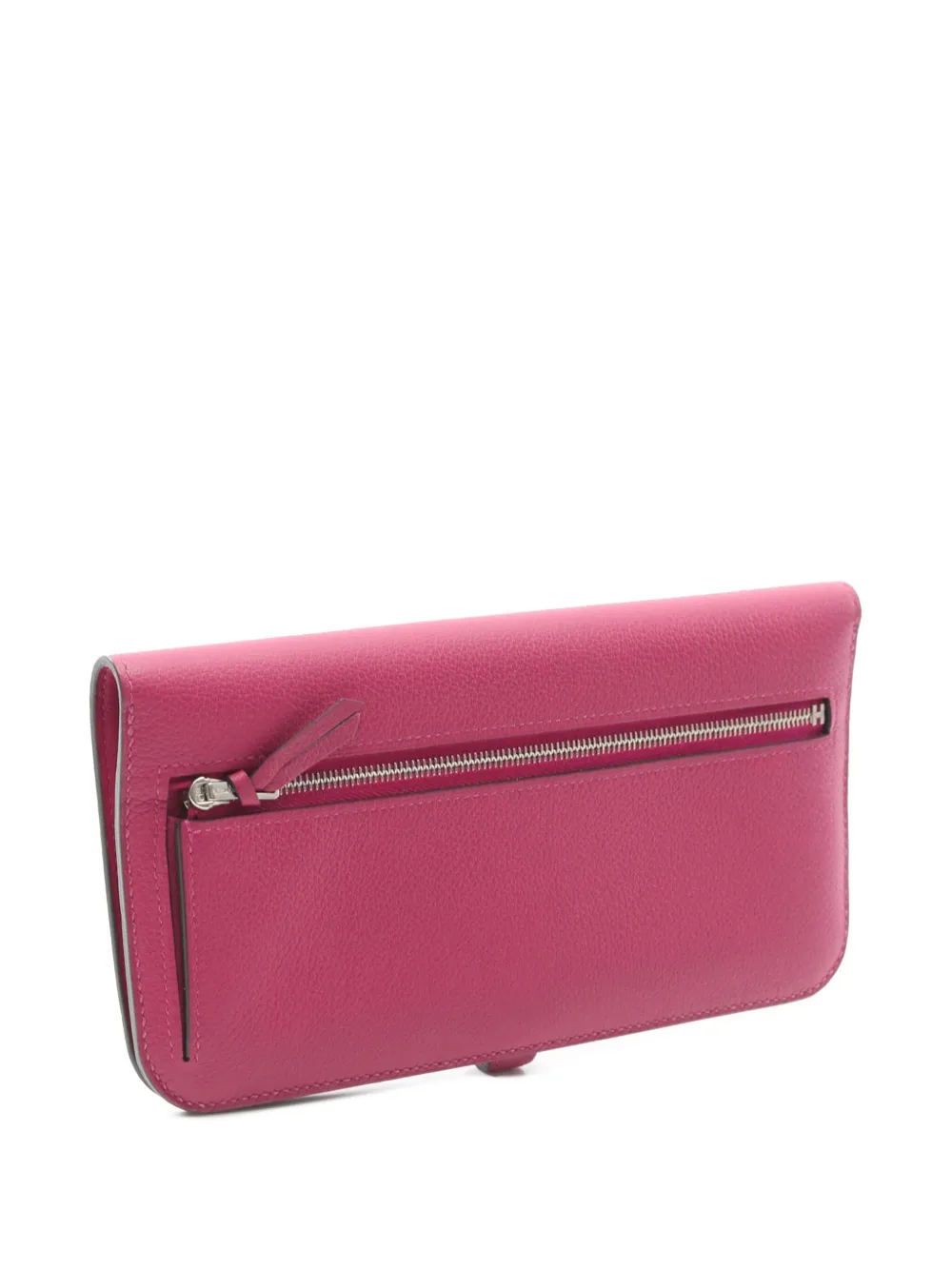 Pre-owned Hermes 2018 Evercolor Dogon Wallet Long Wallets In Pink