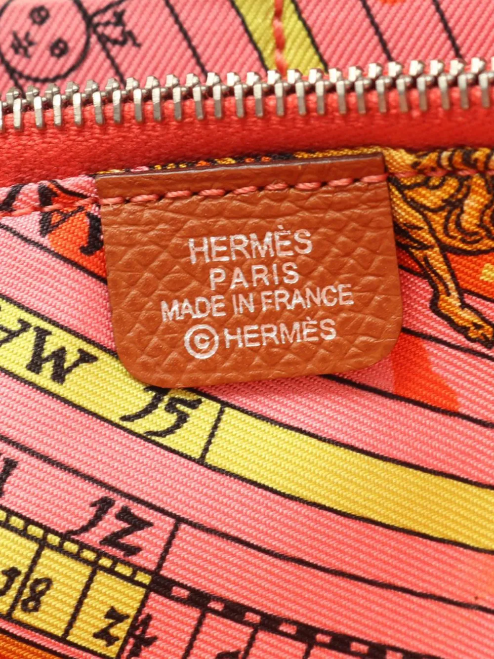 Pre-owned Hermes 2014 Epsom Azap Silk'in Wallet Long Wallets In Brown