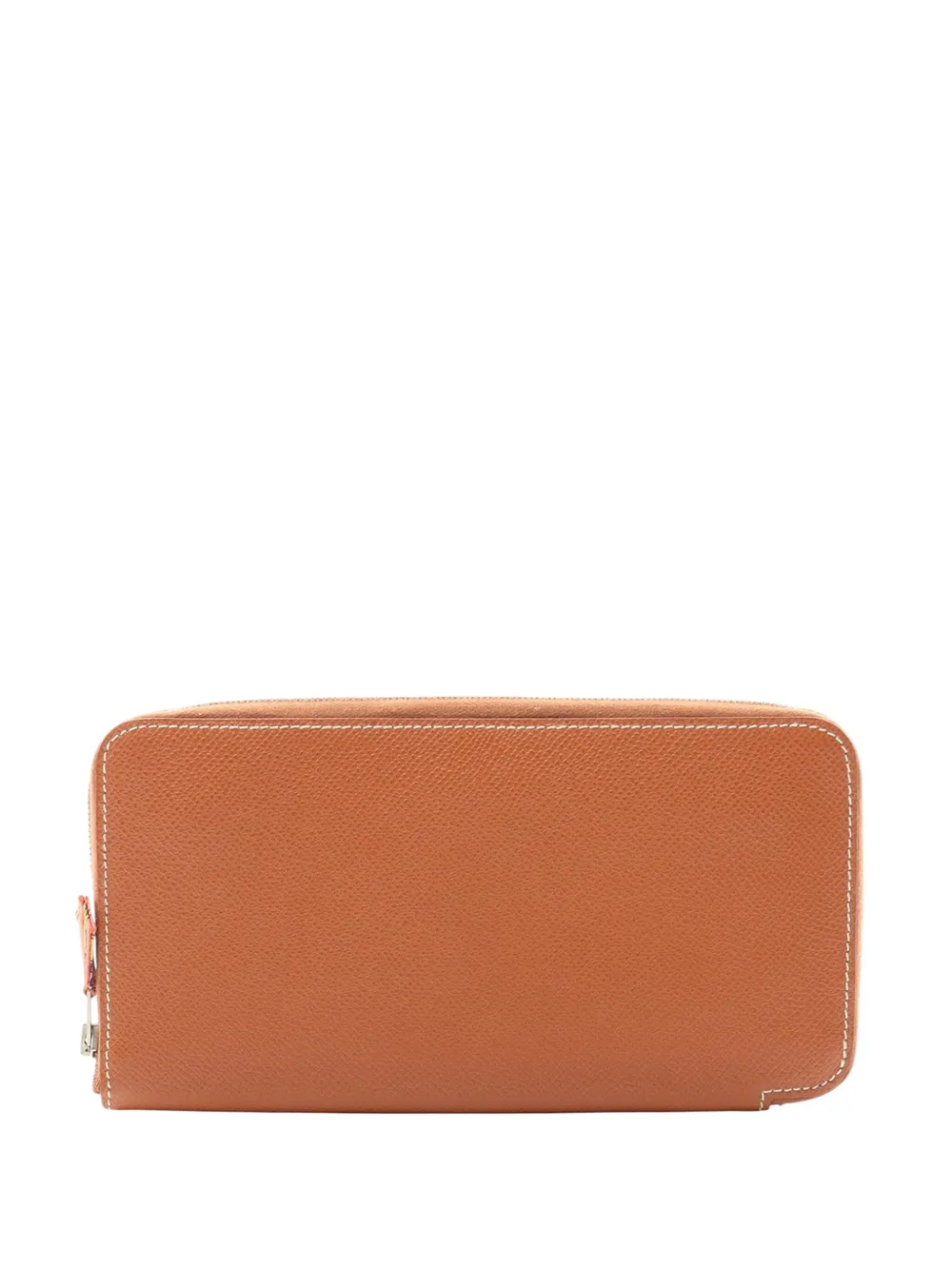 Hermès Pre-Owned 2014 Epsom Azap Silk'In Wallet long wallets | Brown | Image 1