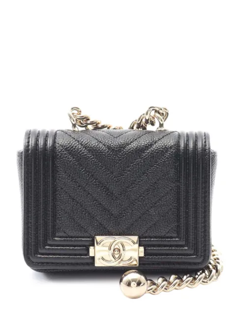CHANEL Pre-Owned 2021 Chevron Caviar Boy belt bag