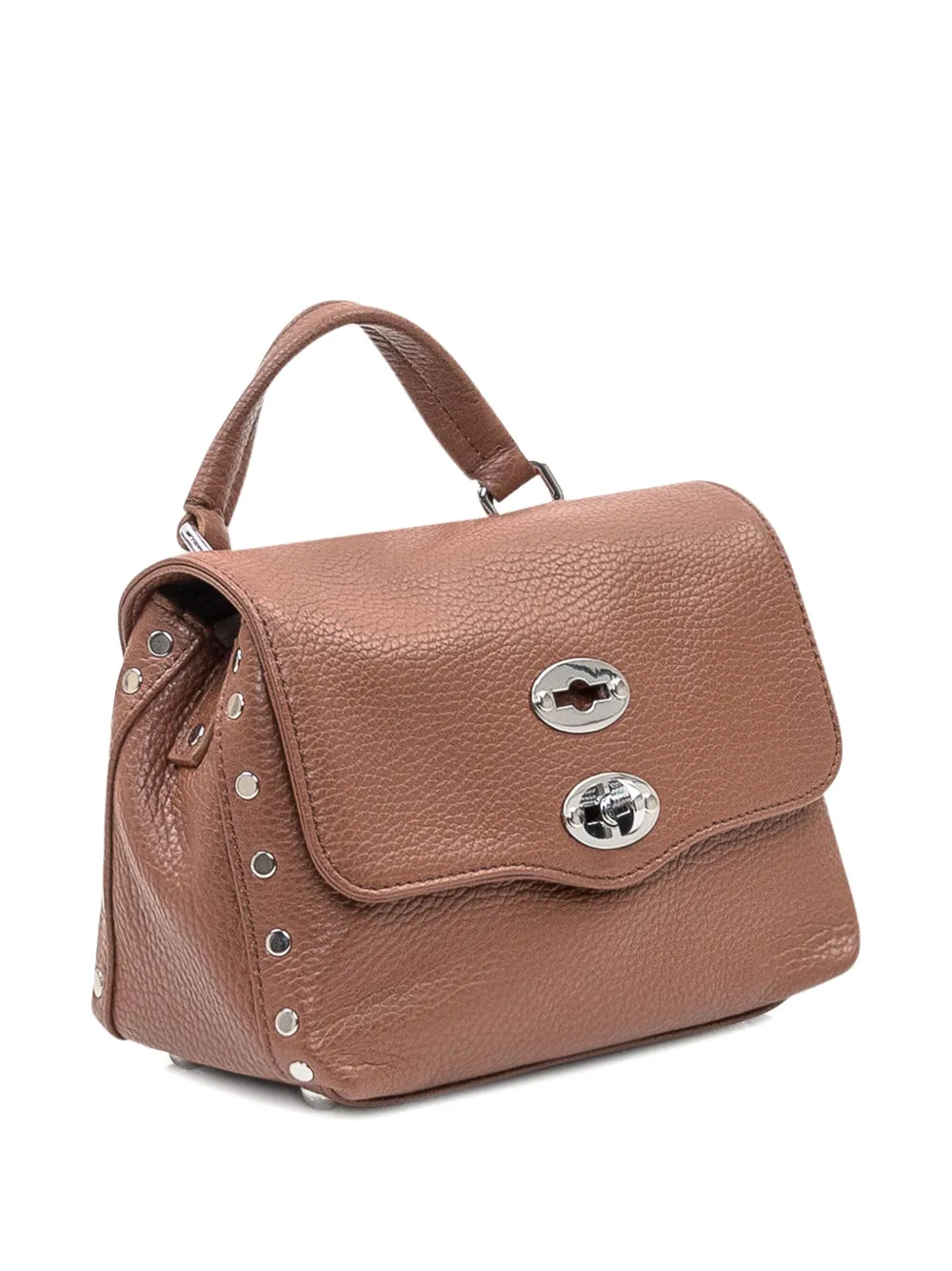 Zanellato Baby Postina crossbodytas met studs Bruin