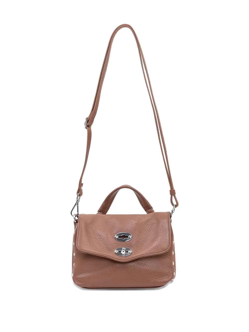 Zanellato Baby Postina crossbodytas met studs Bruin