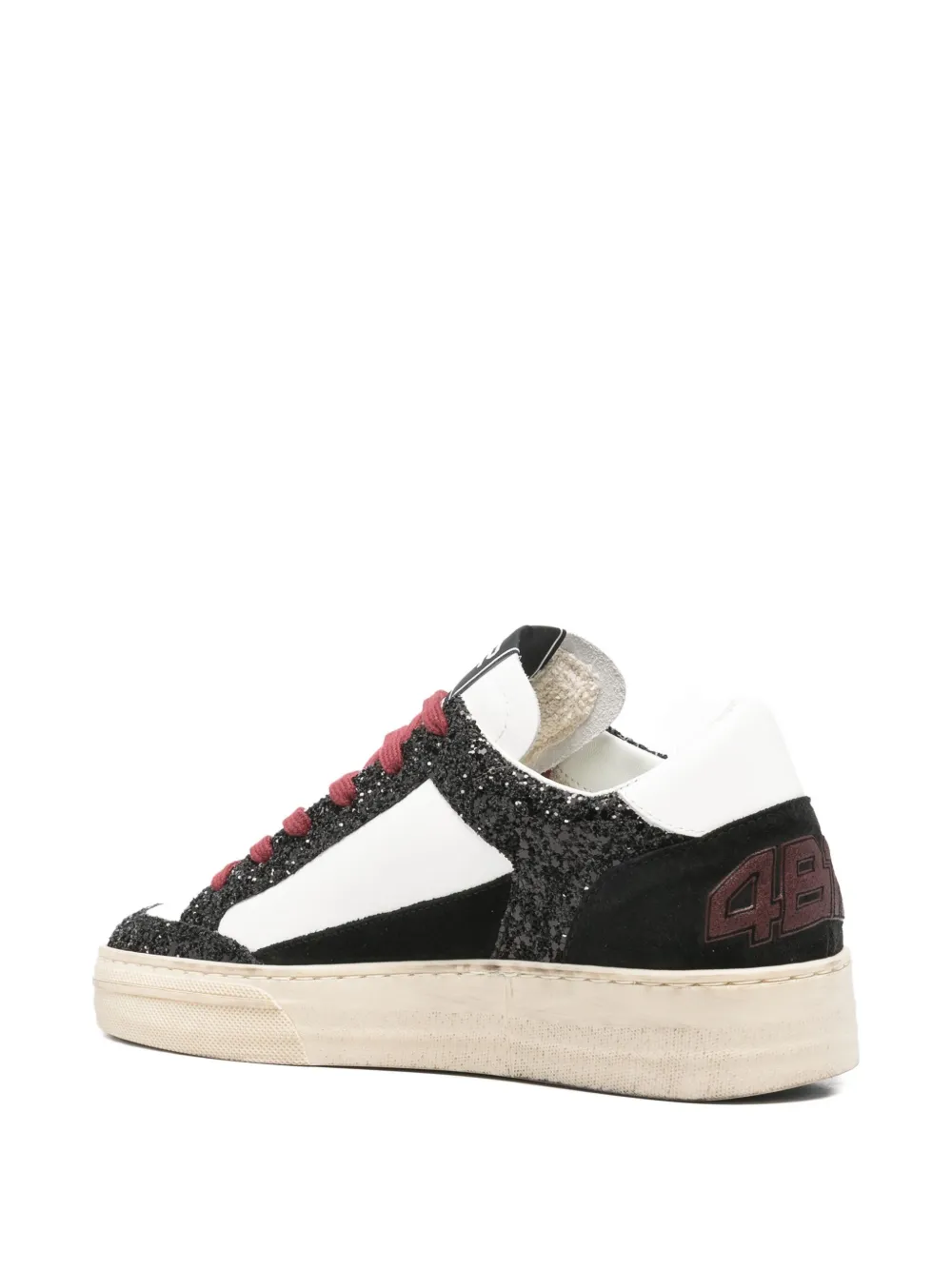 4b12 Kyle Glitter Sneakers In Black