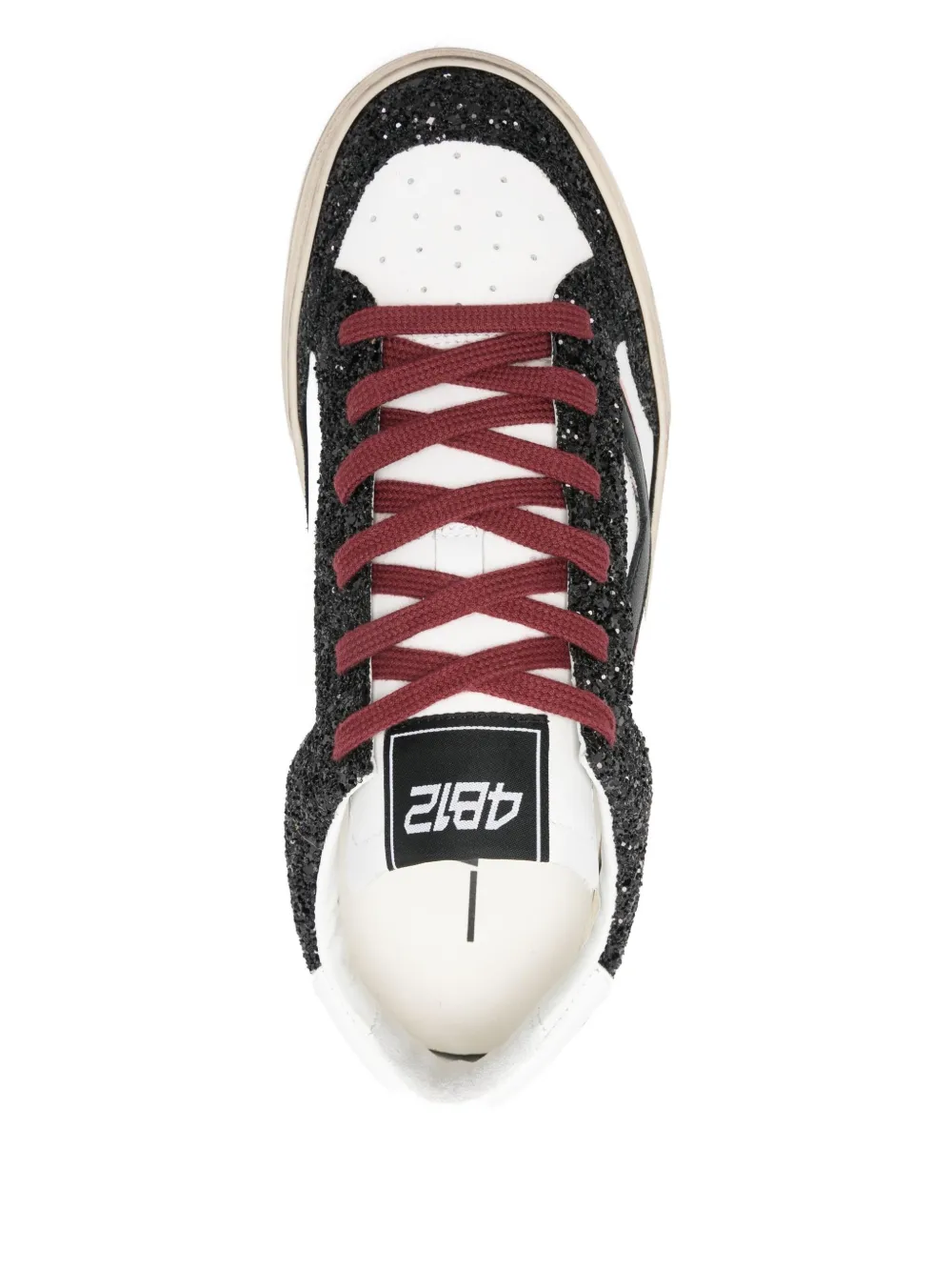 4b12 Kyle Glitter Sneakers In Black