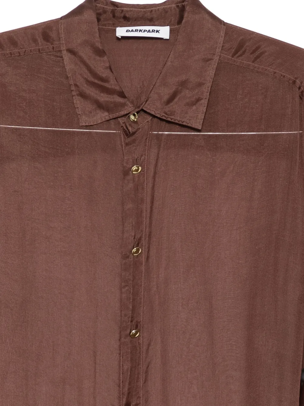 Darkpark Button-down Shirt In Brown