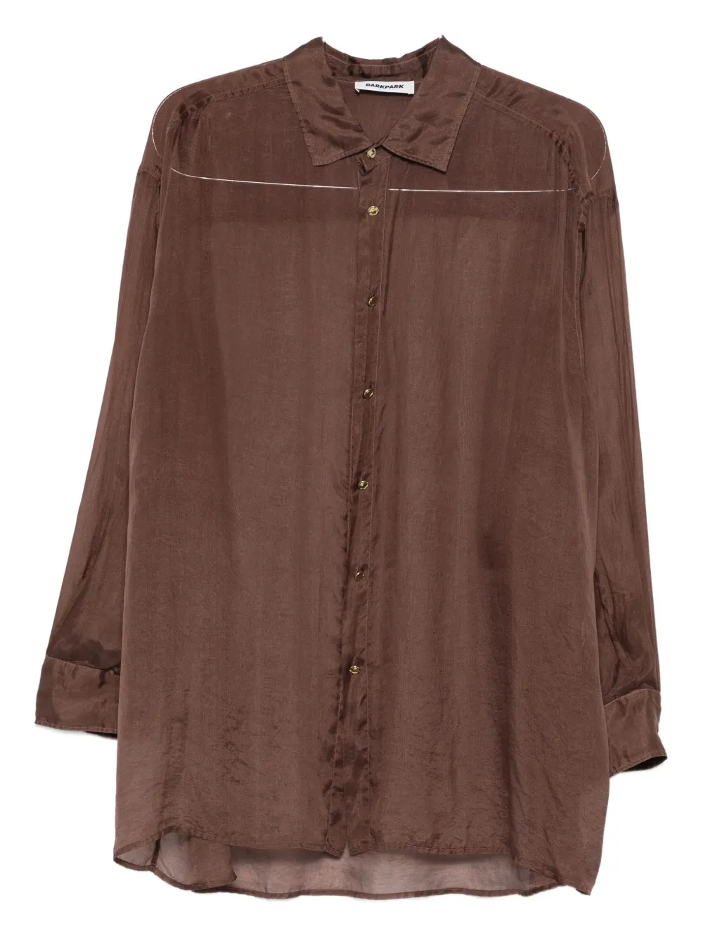 Darkpark Button-down Shirt In Brown