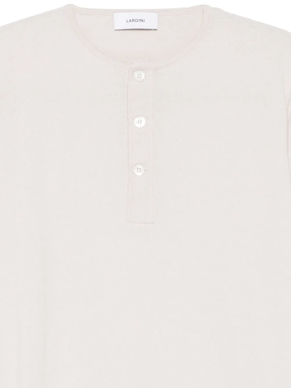 Lardini Trui met knopen Beige