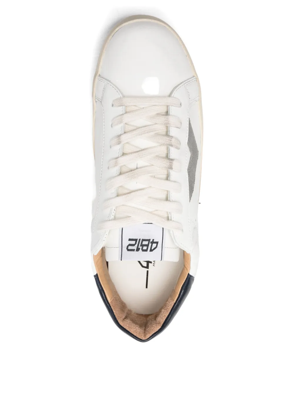 4b12 Suprime Panelled Sneakers In White