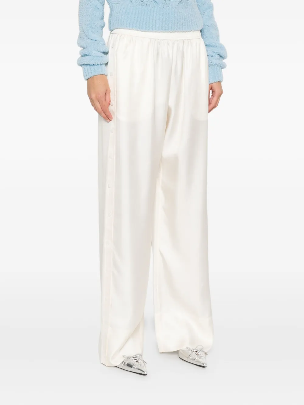 Alexander Wang Broek met elastische taille Beige