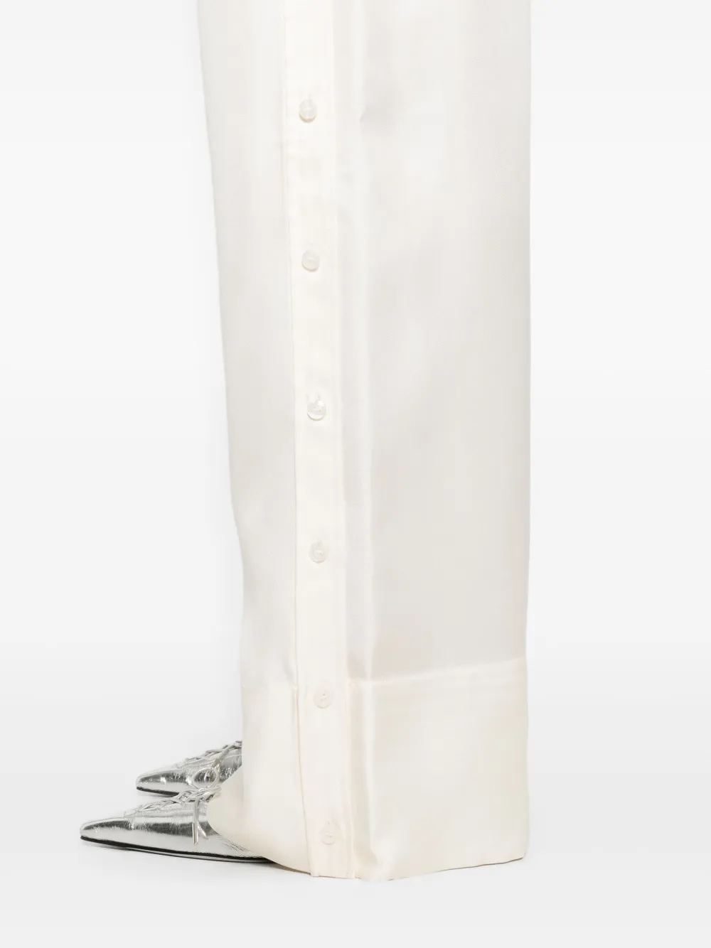 Alexander Wang Broek met elastische taille Beige