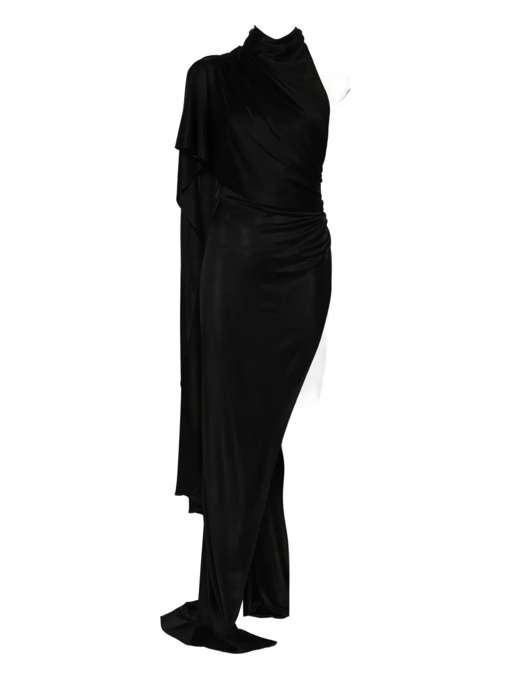 The Andamane Waverly Halterneck Maxi Dress In Black
