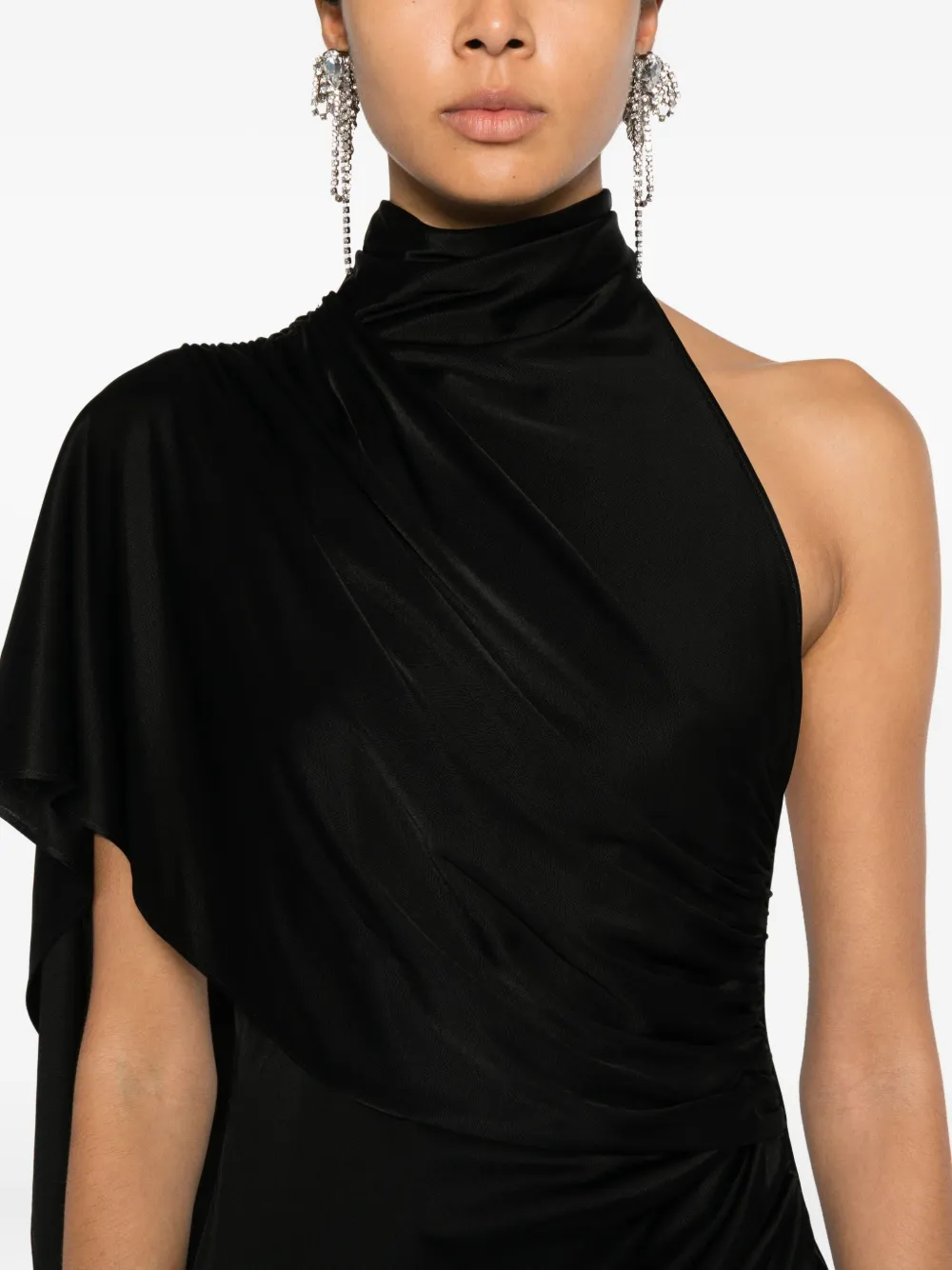 The Andamane Waverly Halterneck Maxi Dress In Black