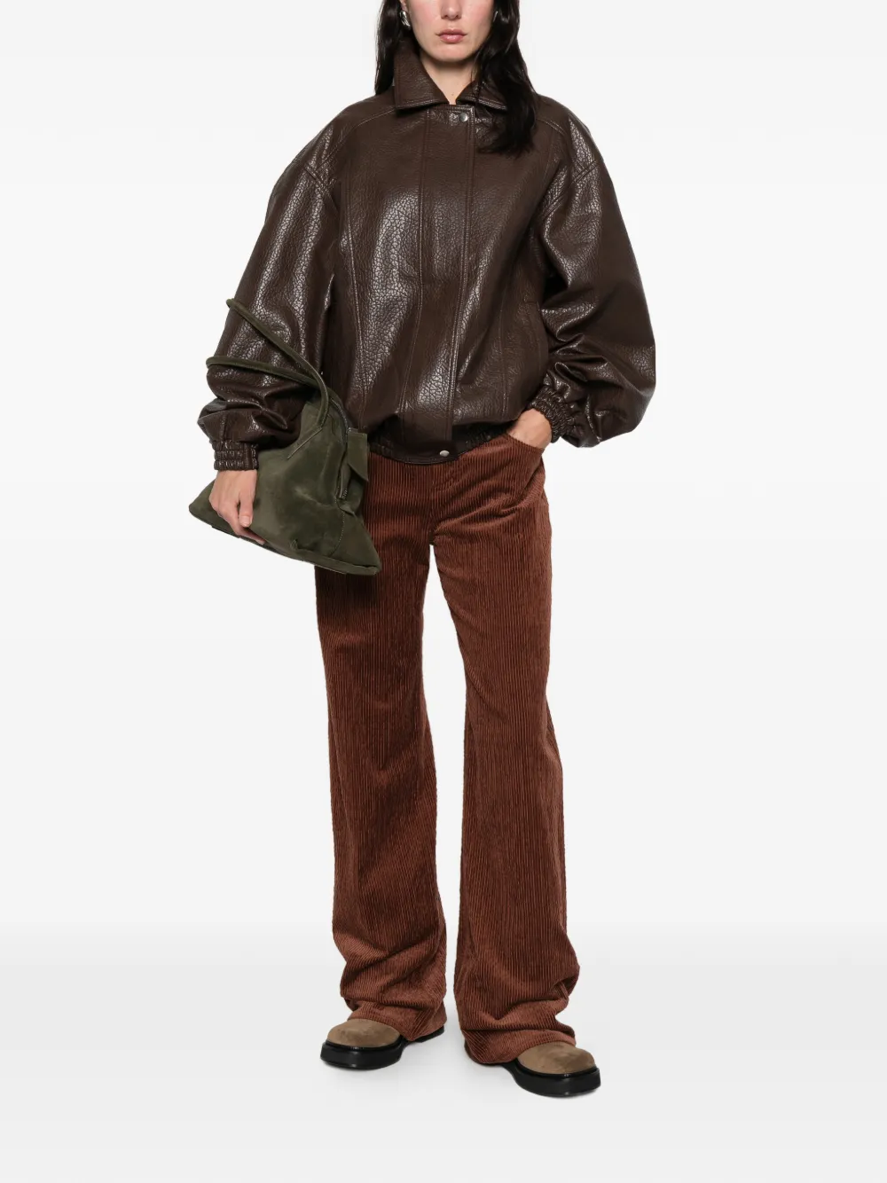 Magda Butrym corduroy trousers - Bruin