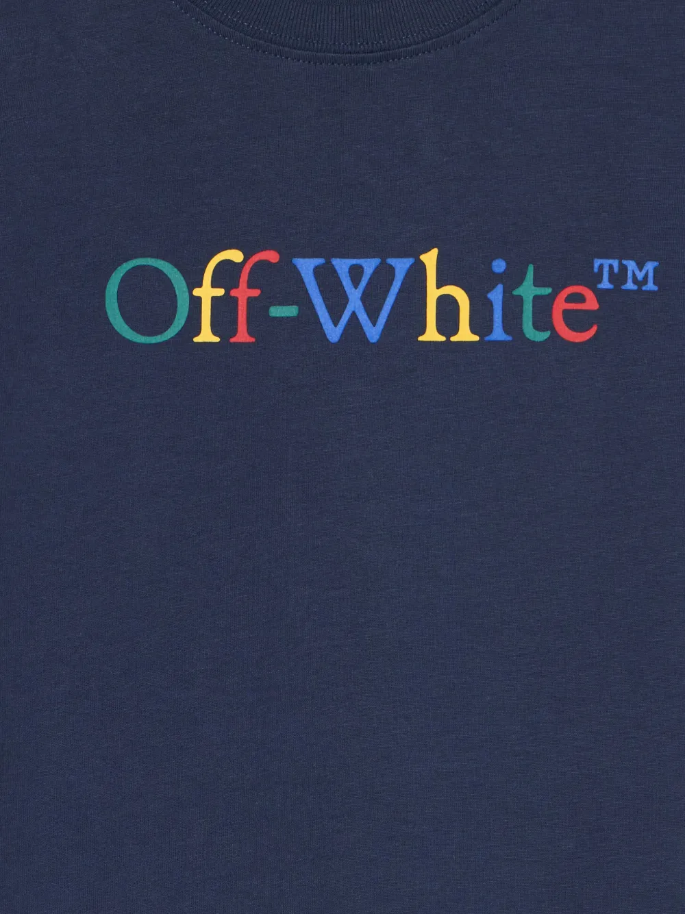 Off-White Kids Arrow Ruler T-shirt met lange mouwen Blauw