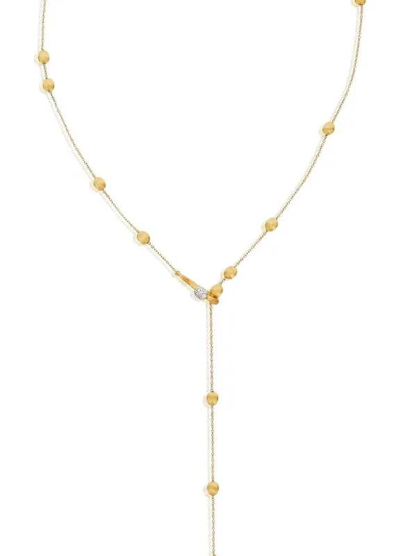 NANIS Soffio ダイヤモンド ネックレス 18Kイエローゴールド 