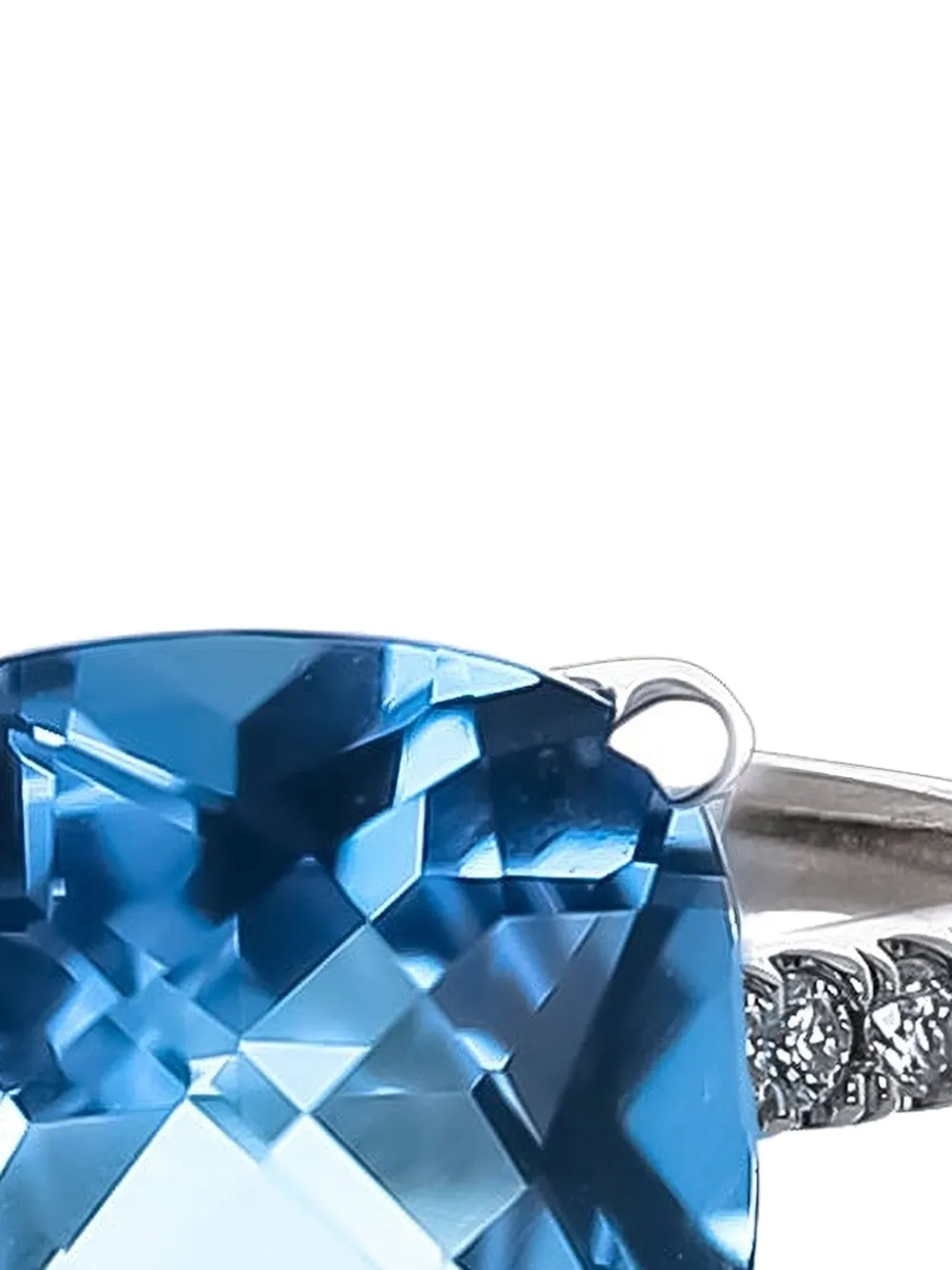 Lisa Nik 18kt Swiss Weißgoldring mit Topas | Image 2
