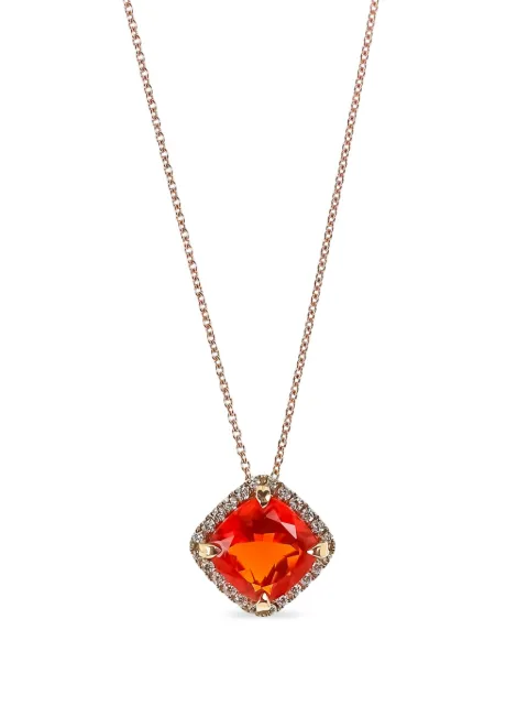 Lisa Nik 18kt rose gold Fire Opal necklace