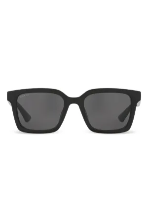 Gucci Eyewear GC002289 rectangle-frame Sunglasses | Black | FARFETCH