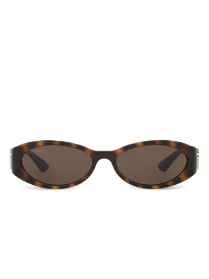 oval-frame sunglasses