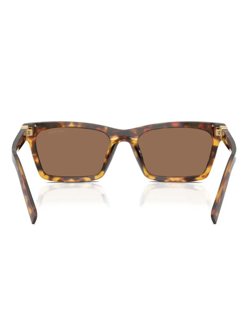 Miu Miu Square-frame Tortoiseshell Sunglasses In Brown
