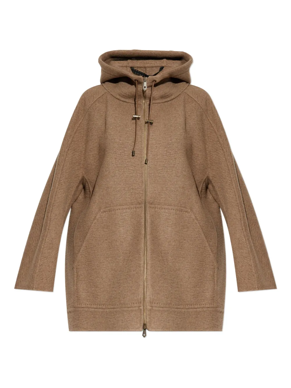 Max Mara veste zippée Gradi à capuche | marron | Image 1