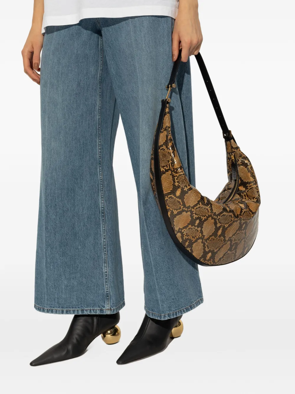 Marni Dot Tote Bag In Brown