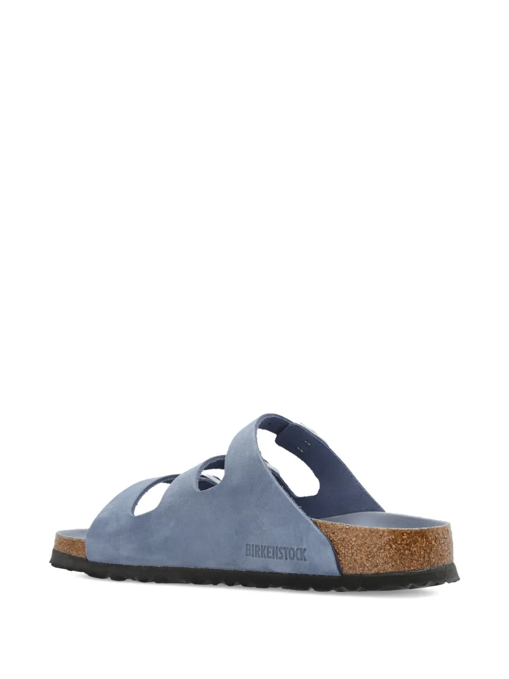 Birkenstock Triple-strap Slide In Blue
