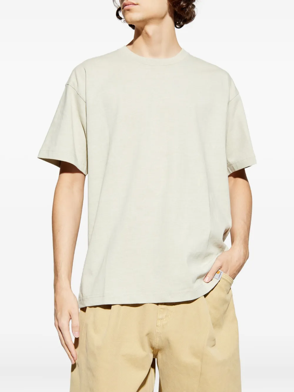 Carhartt WIP T-shirt met logo Beige