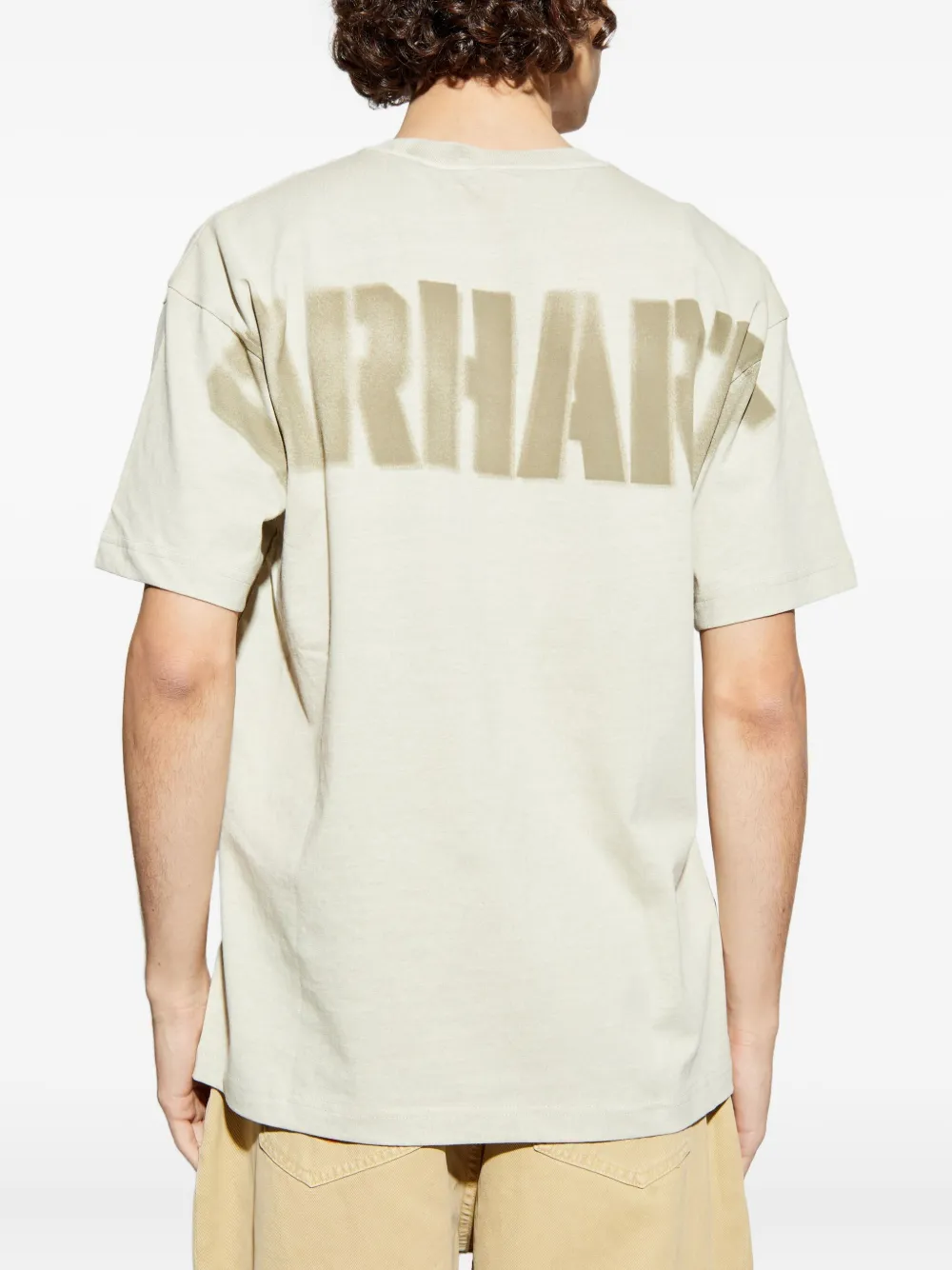 Carhartt WIP T-shirt met logo Beige