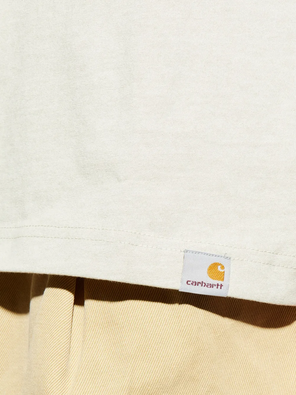 Carhartt WIP T-shirt met logo Beige