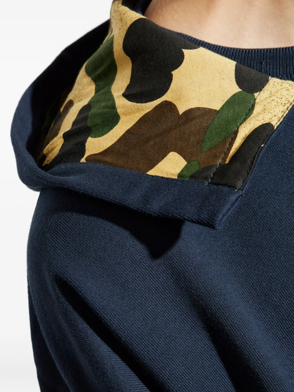 A BATHING APE Double Face katoenen hoodie Blauw