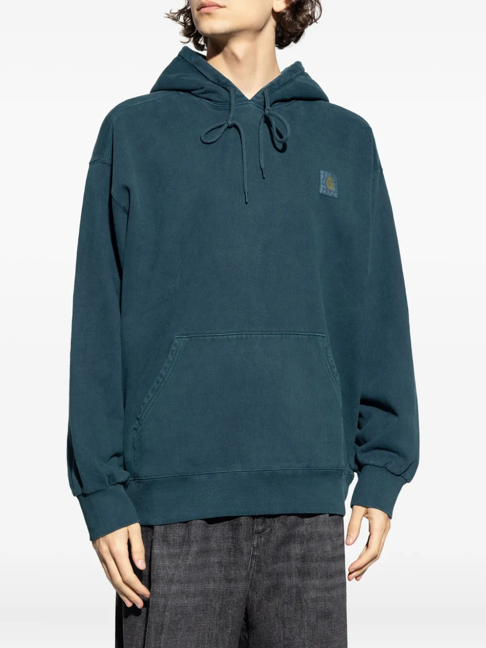 Carhartt WIP Hoodie met logopatch Blauw