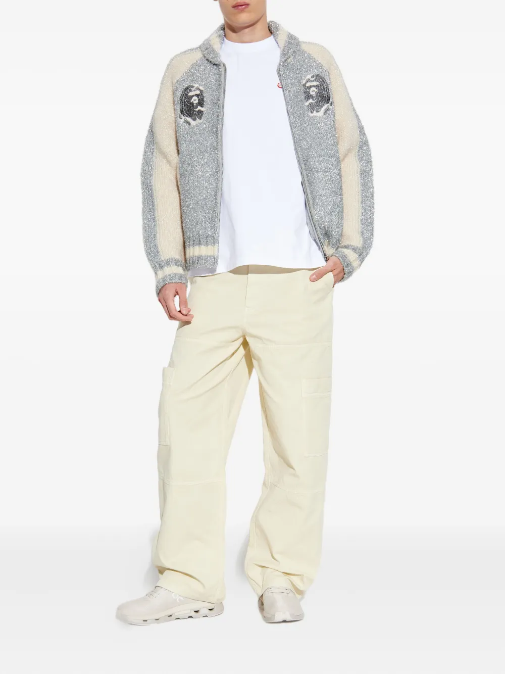 A BATHING APE® appliqué zip jacket | Bomber Jackets | Image 2