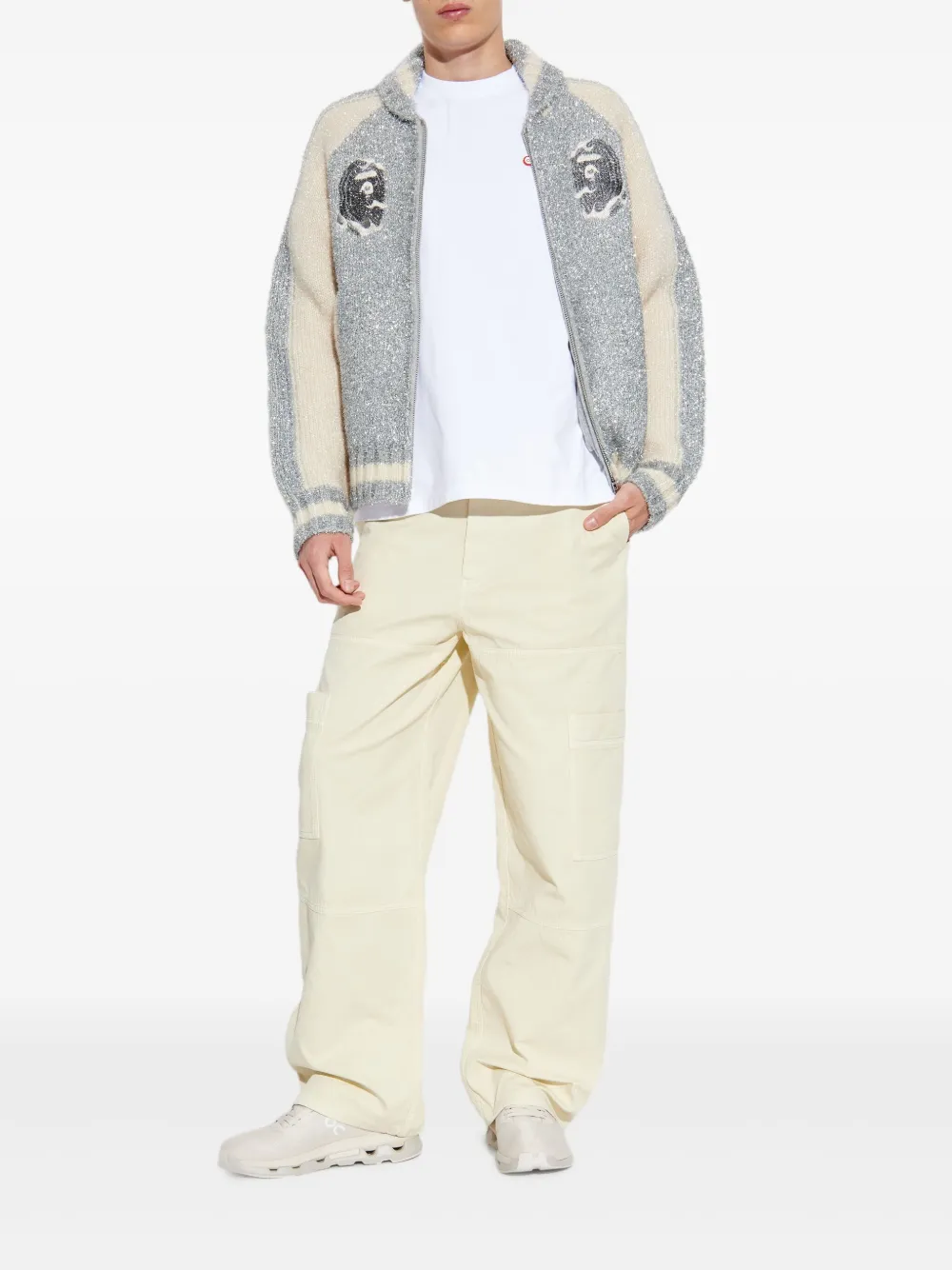 A BATHING APE® appliqué zip jacket | Bomber Jackets | Image 2
