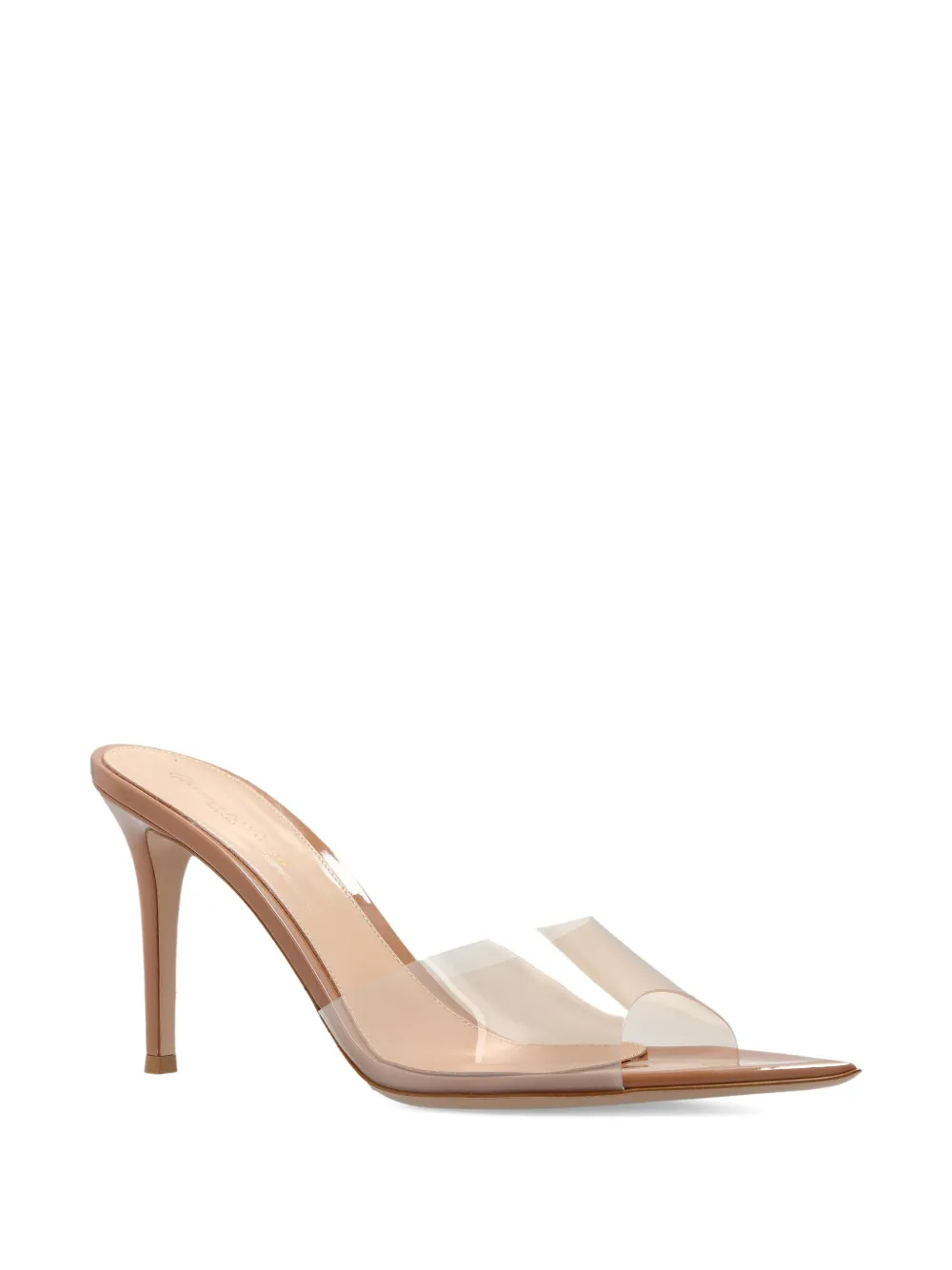 Gianvito Rossi 85mm Elle Pointed-toe Heeled Sandals In Neutral