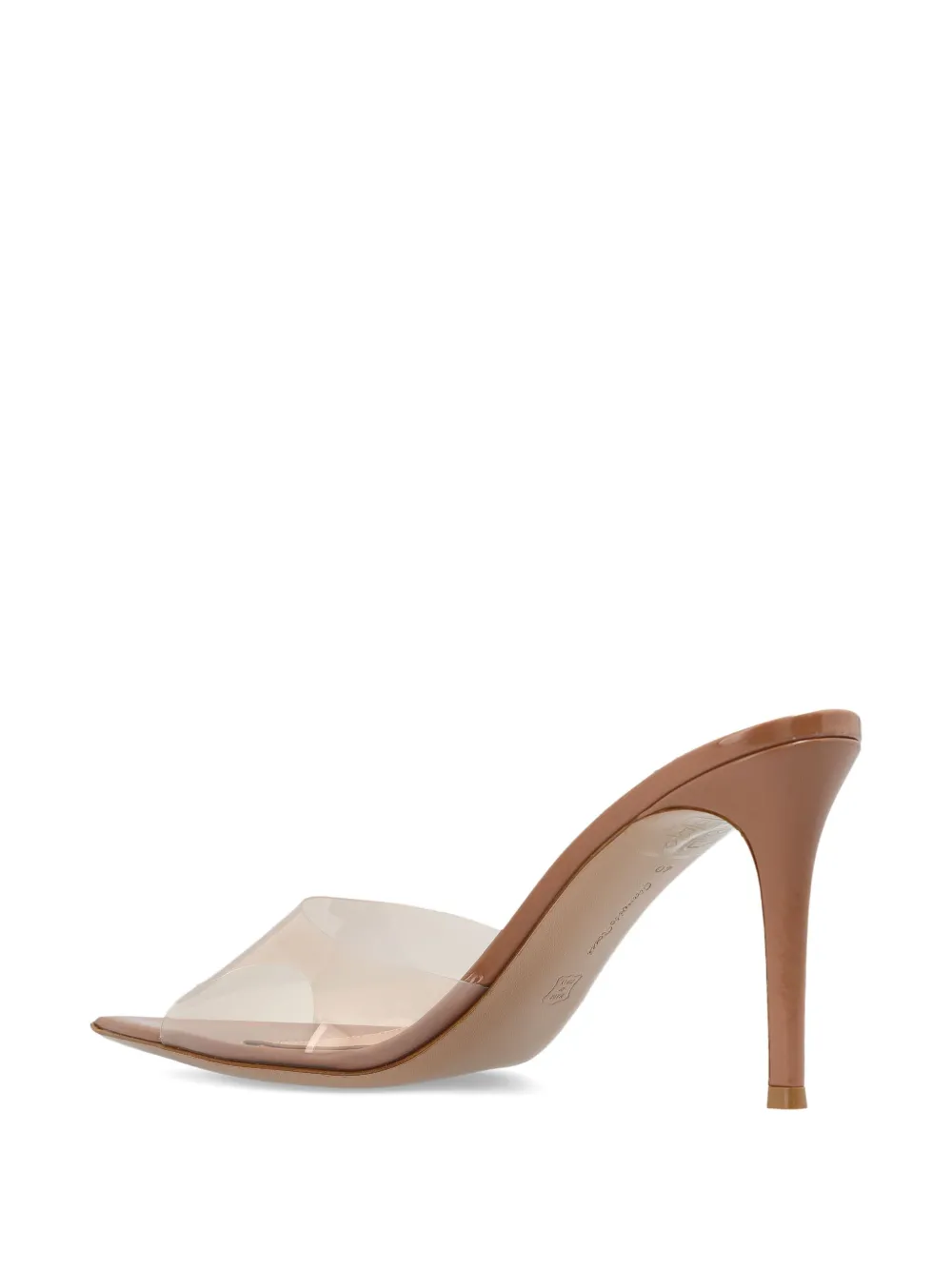 Gianvito Rossi 85mm Elle Pointed-toe Heeled Sandals In Neutral