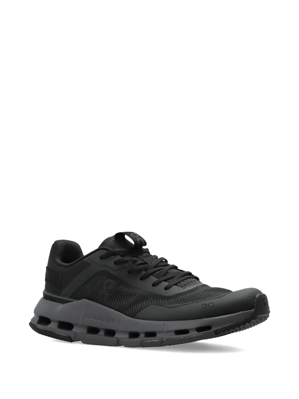 On Running Sneakers met vlakken - Zwart